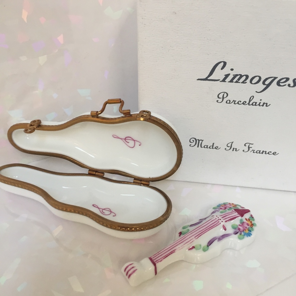 Limoges Rochard Violin & Case w/ Rose Design NIB